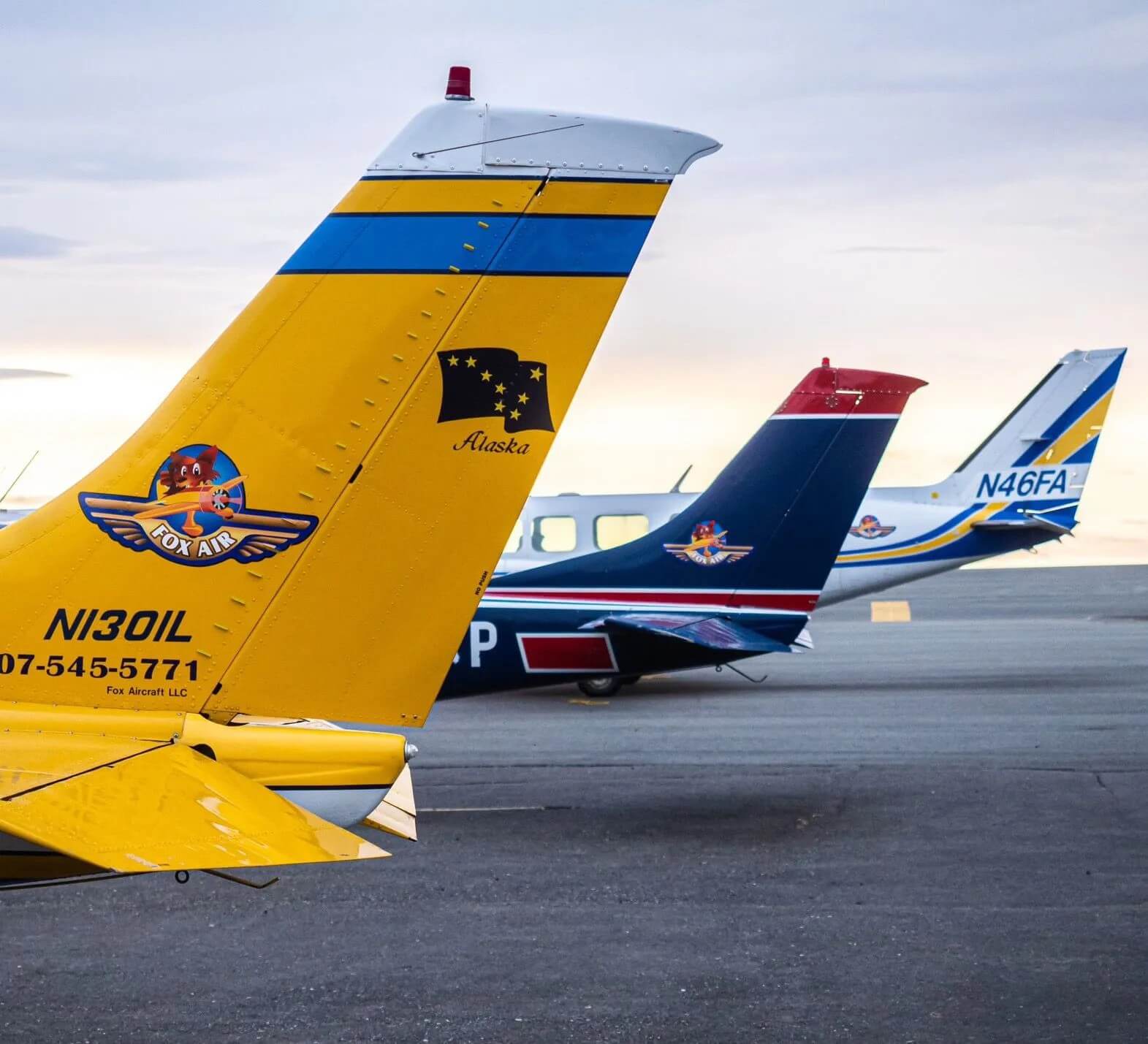 Authentic Fox Air Aircraft Tail Logo